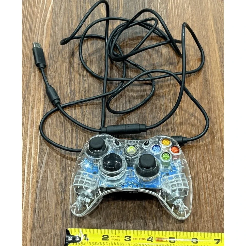 Microsoft Xbox 360 clear Afterglow PL 3702 Wired Controller